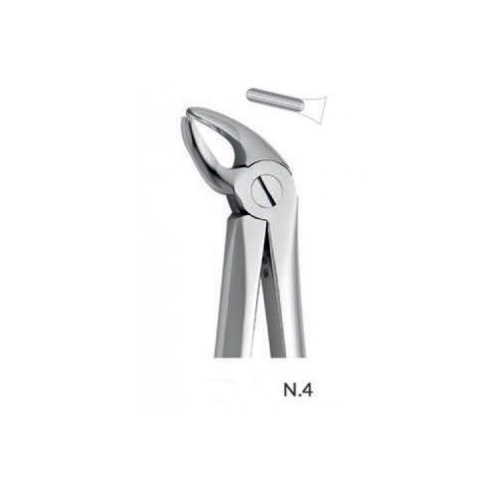 فورسپس قدامی و کانین فک پایین | Lower Incisors And Canines Forceps N.4 - مدل:C-0216