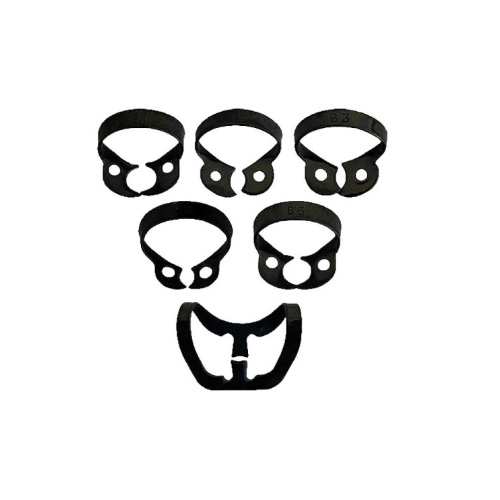 ست کلمپ تیتانیومی 6 عددی | Rubber Dam B-Clamp Set