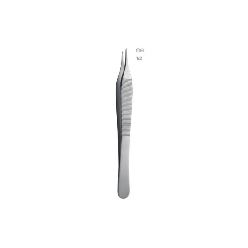 پنس ادسون دندانه دار | Tissue Teeth Adson Tweezer - مدل:C-0174
