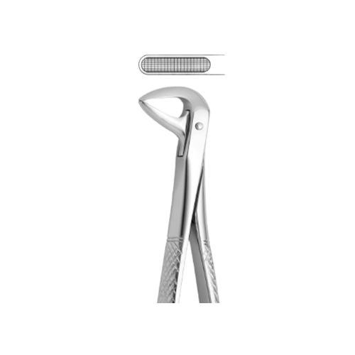فورسپس ریشه فک پایین | Lower Roots Tooth Forceps N.74 - مدل:2500/74