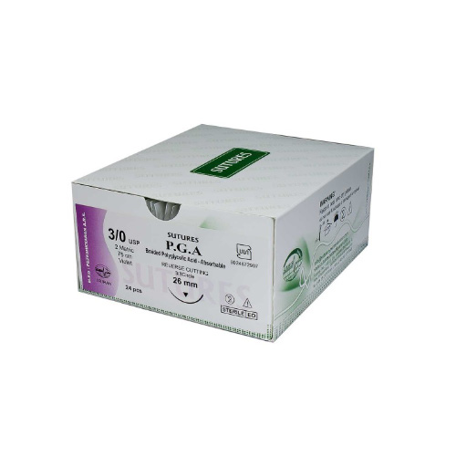 نخ بخیه ویکریل 24 عددی | P.G.A Surgical Sutures