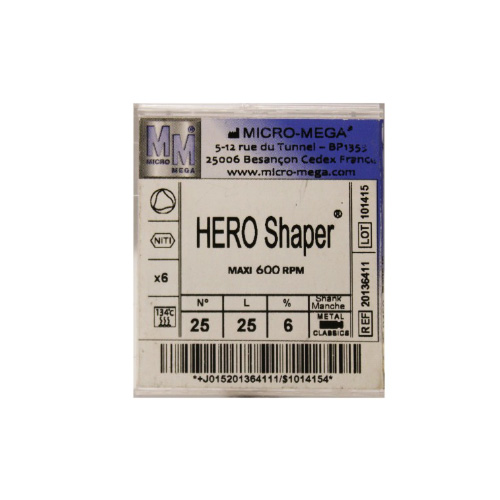 فایل روتاری هرو 6٪ شش عددی | Hero Shaper Rotary File